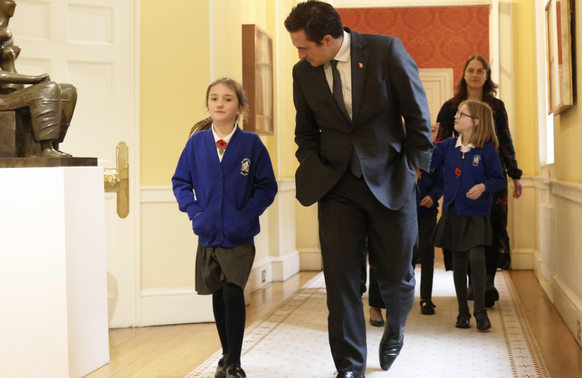 Johnny Mercer MP with visitors