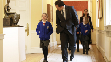 Johnny Mercer MP with visitors